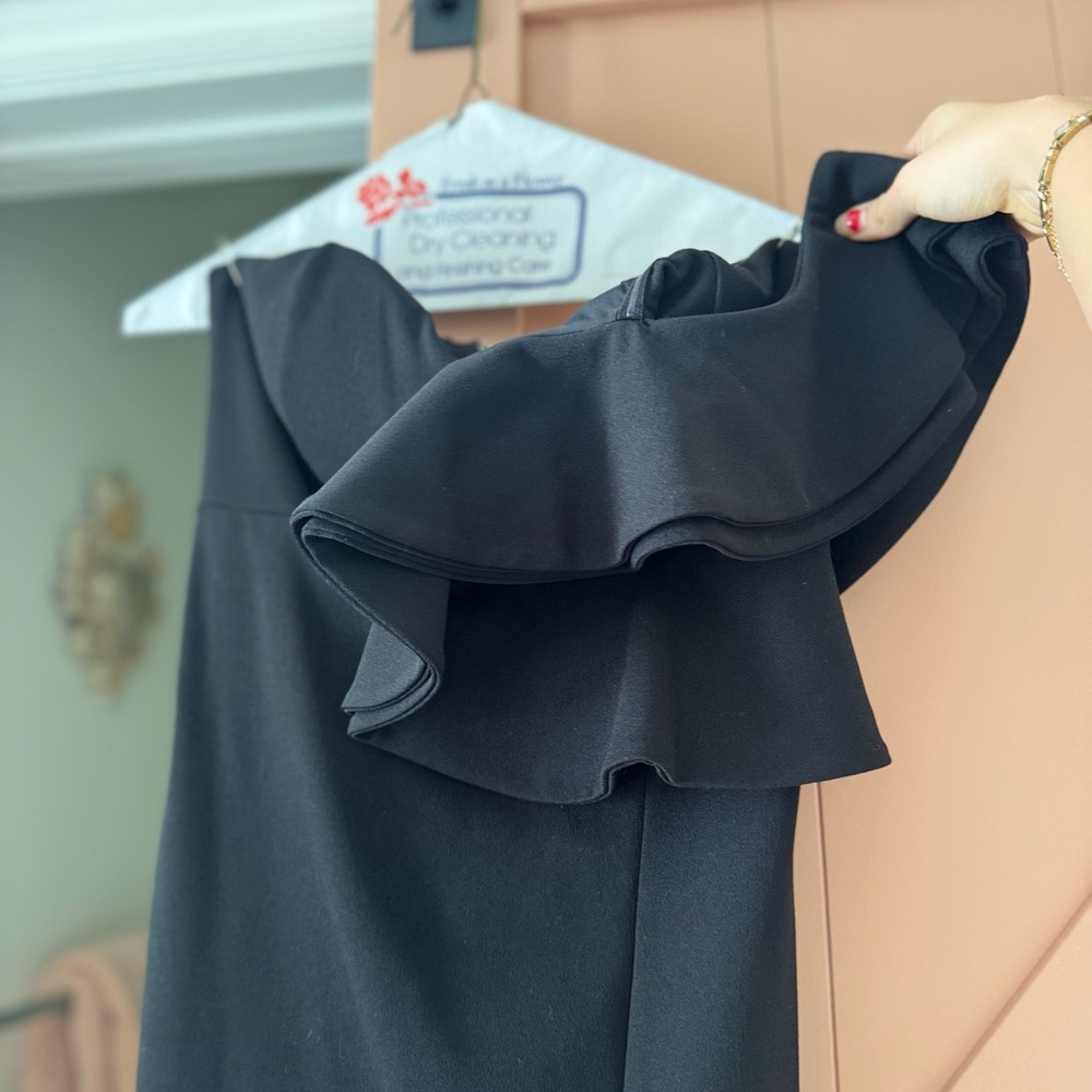 BEBÉ STRAPLESS BLACK DRESS - Picture 6 of 6